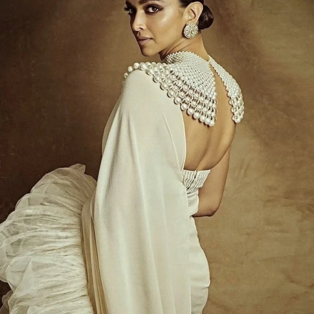 Handmade Pearl Statement Collar - Picture 5 of 10